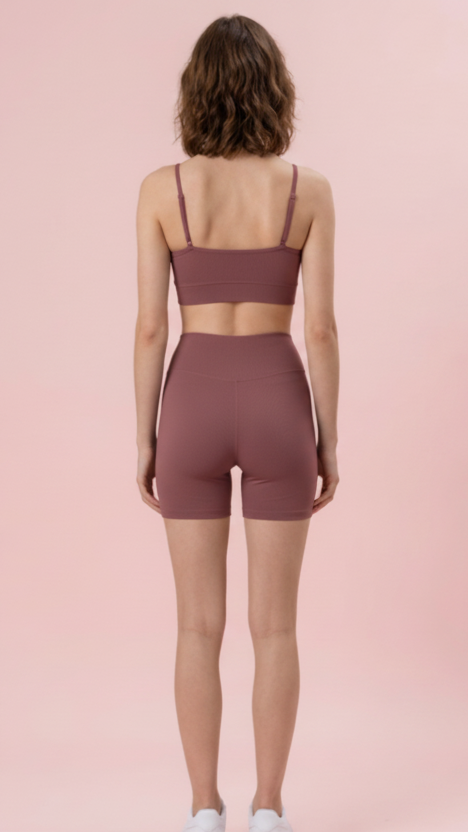 Conjunto em cotton esportivo Blush