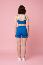 Conjunto em cotton esportivo Azul